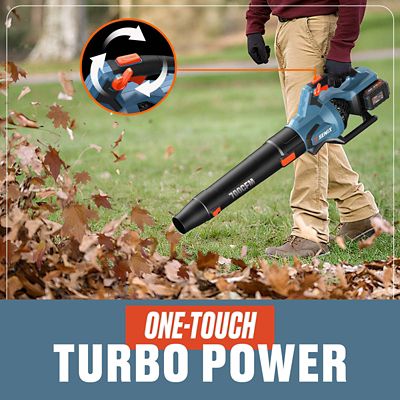 Image showing 6 th Senix X2 - Blower 40V 700 CFM with 2-4Ah Batteries & Dual Port Charger