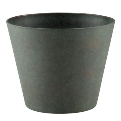 GroundWork Sylvie Plastic Planter, 8 in., Verdigris