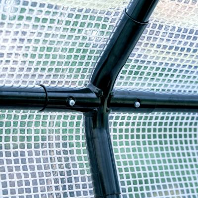 Image showing  6 x 8ft. Transparent Heavy-Duty Greenhouse with Shelf