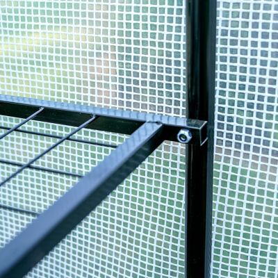 Image showing 6 th GroundWork 6 x 8ft. Transparent Heavy-Duty Greenhouse with Shelf