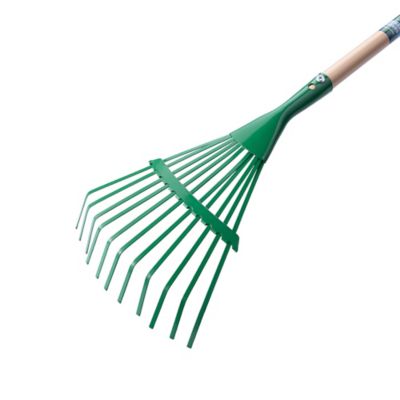 Image showing  7.87 in. Metal Garden Shrub Rake, Green
