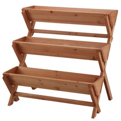 Image showing  3-Tier Wooden Vertical Garden Planter, 36 in.