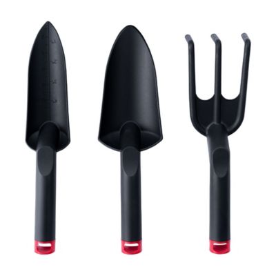 Barn Star 3 pc. Garden Tool Set, Black/Red