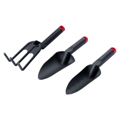 Image showing 1 th Barn Star 3 pc. Garden Tool Set, Black/Red