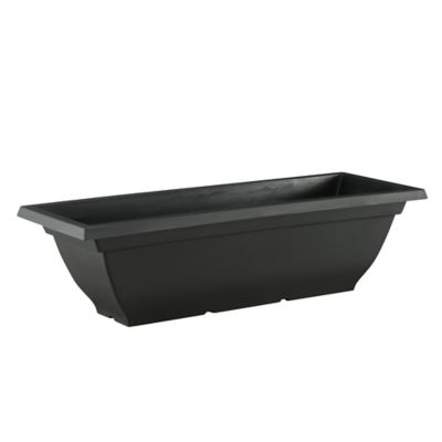 Image showing  Plastic Window Box Planter, 24 in., Black