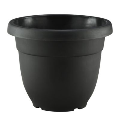 GroundWork Basic Plastic Planter, 8 in., Black