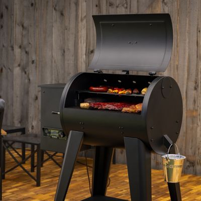 Image showing  747 sq. in. 700FB2 Wood Pellet Grill and Smoker, Black