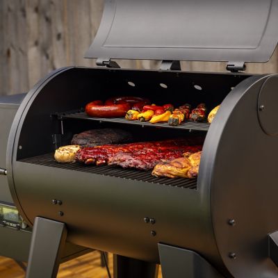 Image showing  747 sq. in. 700FB2 Wood Pellet Grill and Smoker, Black