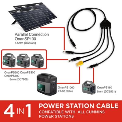 Image showing 5 th Cummins 100-W Foldable Portable Solar Panel, PS160, PS200, PS300, PS600, and PS1000, SP100