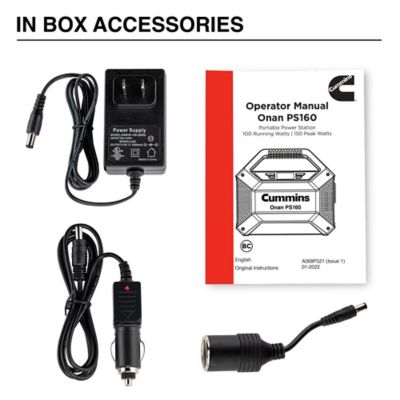 Image showing 5 th Cummins 100-Watt Solar Powered Portable Power Station, 155Wh Lithium-Ion Battery, 150W Solar Generator, Pure Sine Wave