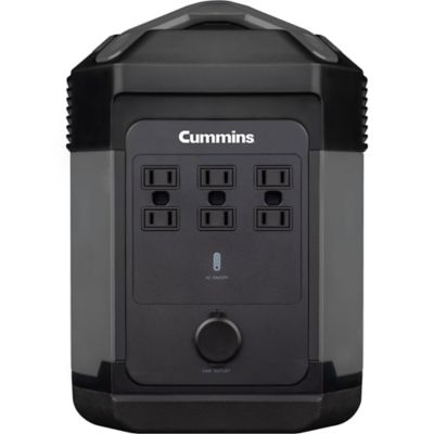 Image showing 7 th Cummins 1,500-Watt Solar Powered Portable Power Station, 1,008Wh Lithium-Ion Battery, 3,000W Solar Generator, Pure Sine Wave