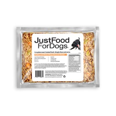 JustFoodForDogs Fresh Frozen Turkey & Whole Wheat Macaroni Dog Food