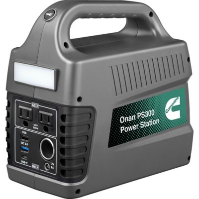 Image showing 6 th Cummins 300-Watt Solar Powered Portable Power Station, 296Wh Lithium-Ion Battery, 600W Solar Generator, Pure Sine Wave