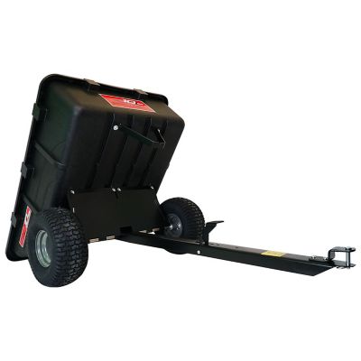 Image showing  10 cu. ft. Tow-Behind Poly Dump Cart with Compression-Molded Bed