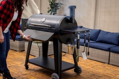 Image showing 7 th Pit Boss 1100 Sportsman Wood Pellet Grill and Smoker with Wi-Fi, Black
