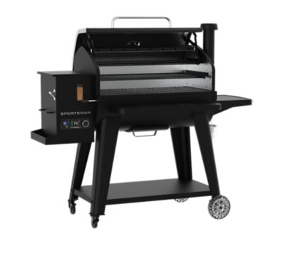 Image showing  1,598 sq. in. 1600 Sportsman Wood Pellet Grill and Smoker with Wi-Fi, Black