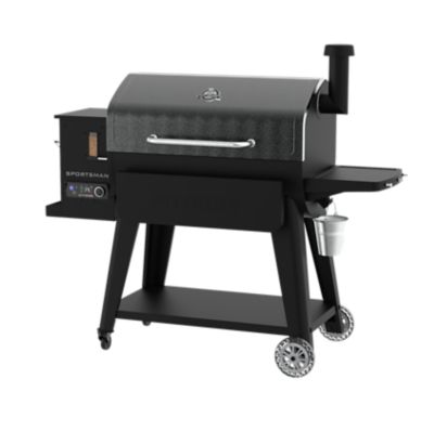 Image showing  1,598 sq. in. 1600 Sportsman Wood Pellet Grill and Smoker with Wi-Fi, Black