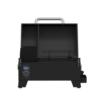 Image showing  256.5 sq. in. 150 Portable Wood Pellet Grill and Smoker, Black