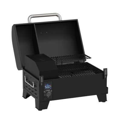 Image showing  256.5 sq. in. 150 Portable Wood Pellet Grill and Smoker, Black