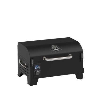 Image showing  256.5 sq. in. 150 Portable Wood Pellet Grill and Smoker, Black