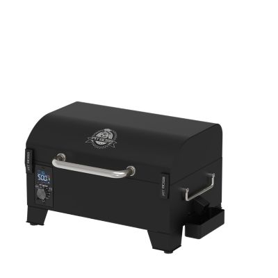 Image showing  256.5 sq. in. 150 Portable Wood Pellet Grill and Smoker, Black