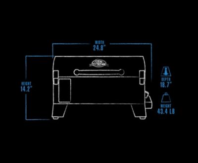 Image showing 5 th Pit Boss 256.5 sq. in. 150 Portable Wood Pellet Grill and Smoker, Black