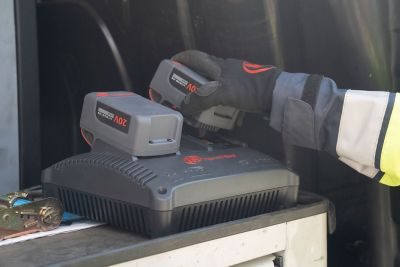 Image showing  IQV 12V & 20V Universal Lithium-ion Battery Dual Bay Charger for Ingersoll Rand Power Tools