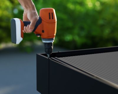 Image showing 5 th Canopia by Palram Oslo 20 ft. x 20 ft. Carport, Black/Gray