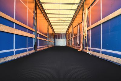 Image showing  65 Mil Small Coin Vinyl Welded Trailer Flooring, WPF65SC8010MB