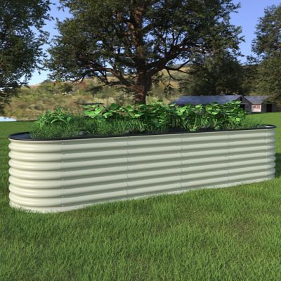 Veikous 8 ft. x 2 ft. Galvanized Raised Garden Bed 9-in-1 Planter Box, PG0102-10B1
