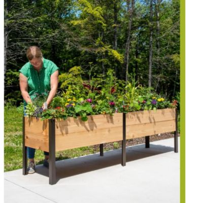 Veikous Raised Garden Bed Elevated Wood Planter Box Stand for Patio, PG0102-MLB