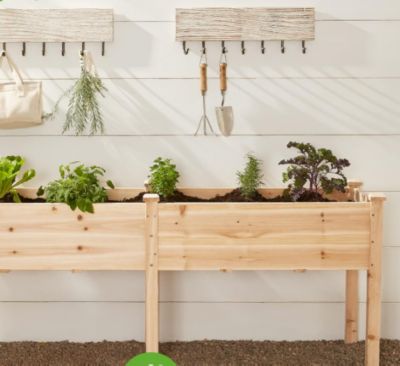 Veikous Raised Garden Bed Elevated Wood Planter Box Stand, PG0102-HLA