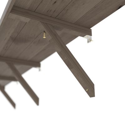 Image showing 6 th Veikous 90.67 in. Wood Floating Shelf Greenhouse Accessory for Plants Fits All 8 ft. Deep Greenhouse