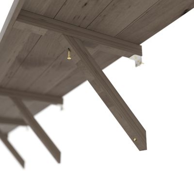 Image showing 6 th Veikous 113.9 in. Wood Floating Shelf Greenhouse Accessory for Plants Fits All 10 ft. Deep Greenhouse