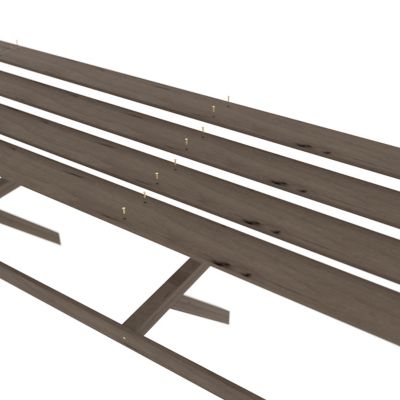 Image showing 7 th Veikous 113.9 in. Wood Floating Shelf Greenhouse Accessory for Plants Fits All 10 ft. Deep Greenhouse