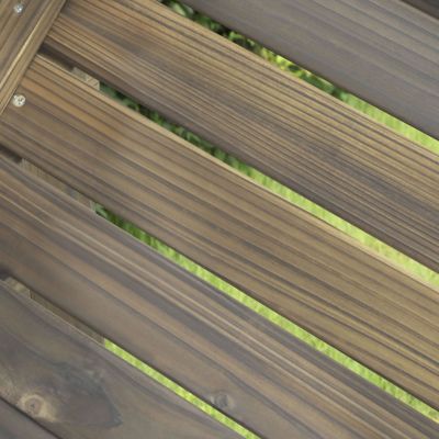Image showing 8 th Veikous 71 in. Large Cedar Wood Raised Garden Bed Outdoor with Legs and Liner, Mocha Brown
