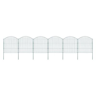 GroundWork 30 in. Garden Fence Panel Kit, Black