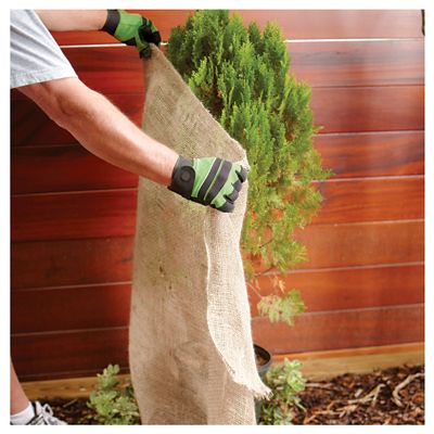 Image showing 3 th GroundWork 3 ft. x 24 ft. Burlap Fabric