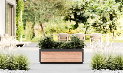 Image showing  Delta 45 in. L x 17 in. W x 15 in. H Modern Vinyl Planter