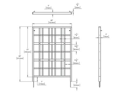 Image showing  Cedar Modern Trellis