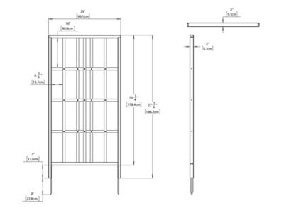 Image showing  Cedar Modern Trellis, VT17732