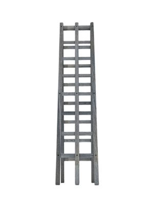 Image showing  Urbana 14 in. L x 68 in. H Vinyl A-Frame Ladder Garden Trellis, Slate Gray