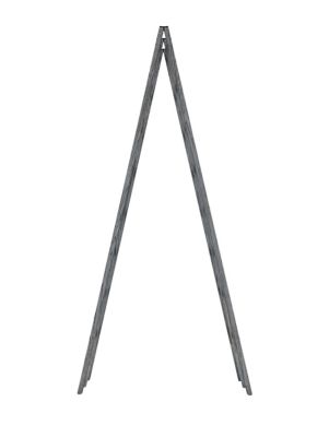 Image showing  Urbana 14 in. L x 68 in. H Vinyl A-Frame Ladder Garden Trellis, Slate Gray