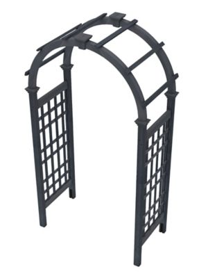Image showing 7 th Vita Rosewood 47 L x 24 W in. Cedar Arbor, Charcoal