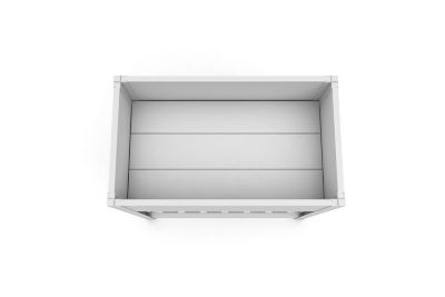 Image showing  Classic 33 in. L x 19 in. W x 33 in. H Vinyl Elevated Garden, White