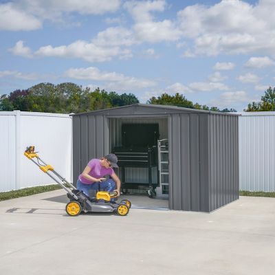 Image showing  Essentials 8 x 6 x 6.1 ft. Charcoal Essential Steel Shed