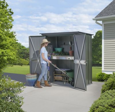 Image showing  3 x 5 x 6.25 ft. Vintage Green Scotts Potting Shed