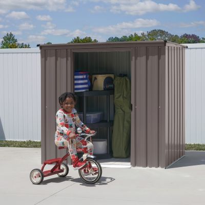 Image showing  Essentials 6 x 4 x 5.9ft. Oswego Tea Essential Steel Shed