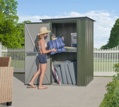 Image showing  3 x 4 x 6.25 ft. Vintage Green Scotts Potting Shed