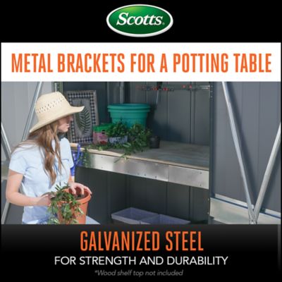 Image showing  3 x 4 x 6.25 ft. Vintage Green Scotts Potting Shed